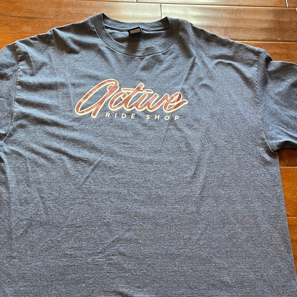 Active Ride Shop Blue/Grey Tee - Picture 1 of 4